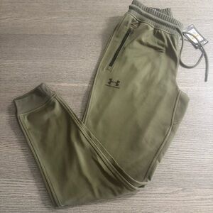 Under Armour Men's  Joggers SweatPants Size Small Army Green Loose Fit